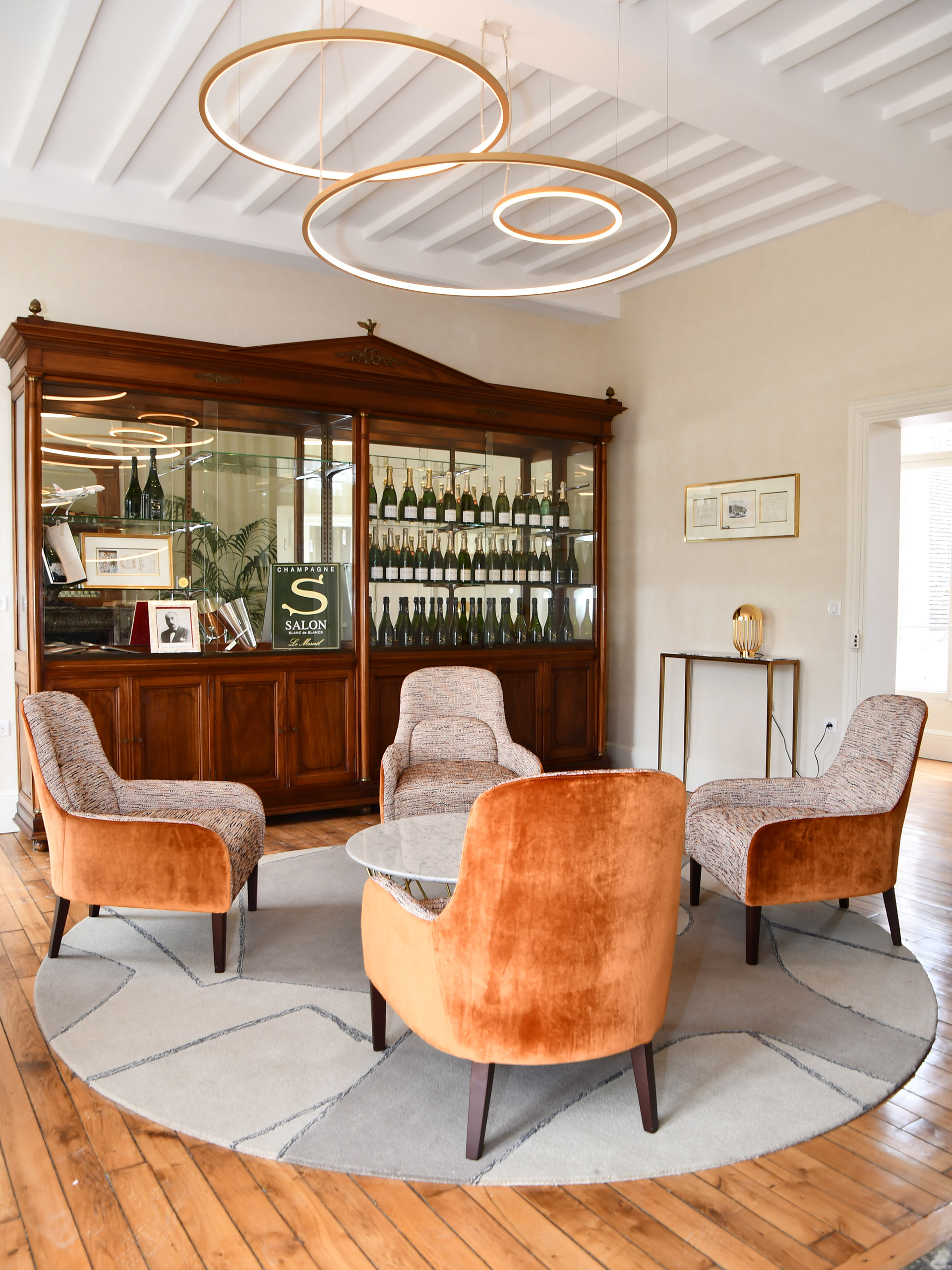 Rénovation et aménagement de la Réception, Maison de Champagne Salon Delamotte, par Borella Art Design